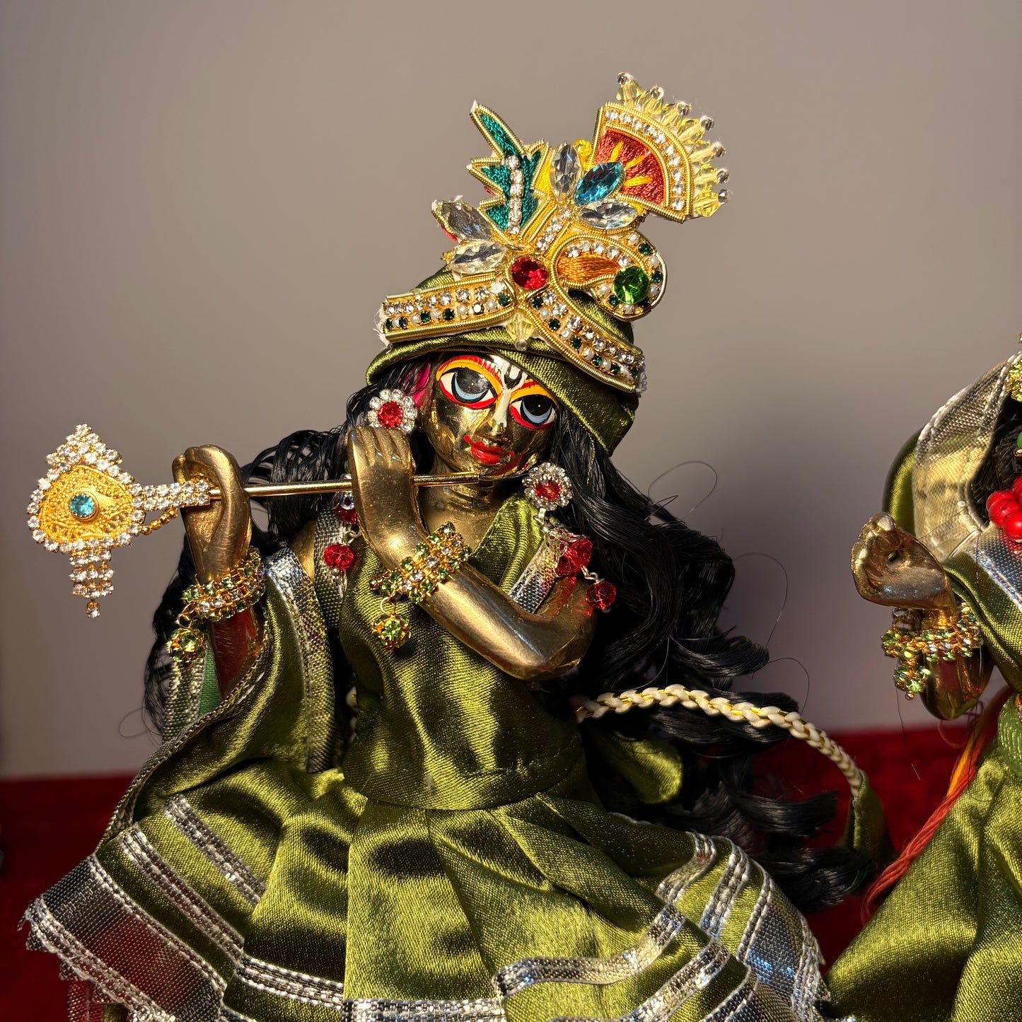 Mehandi colour Rajputi Poshak