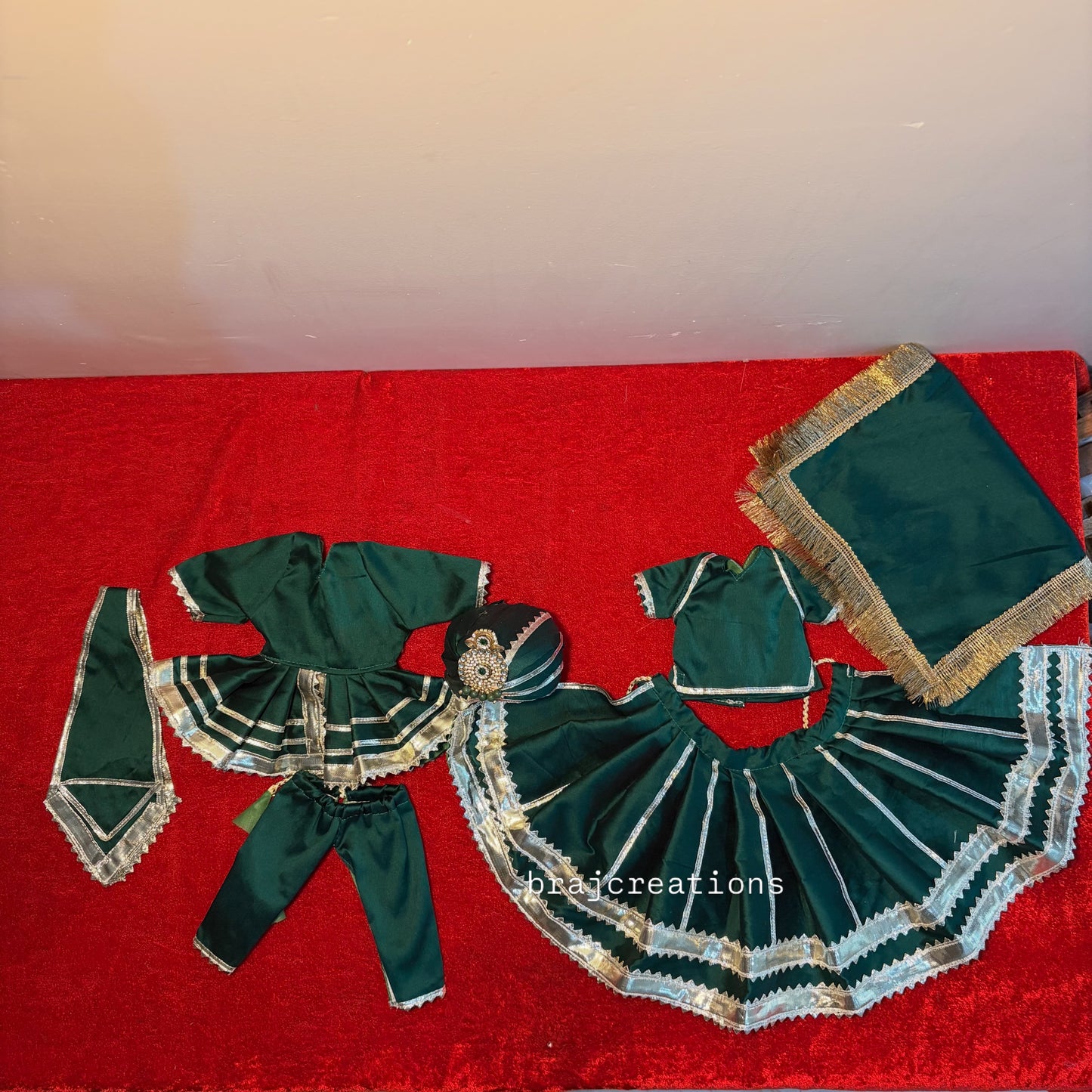 Green Rajputi Poshak