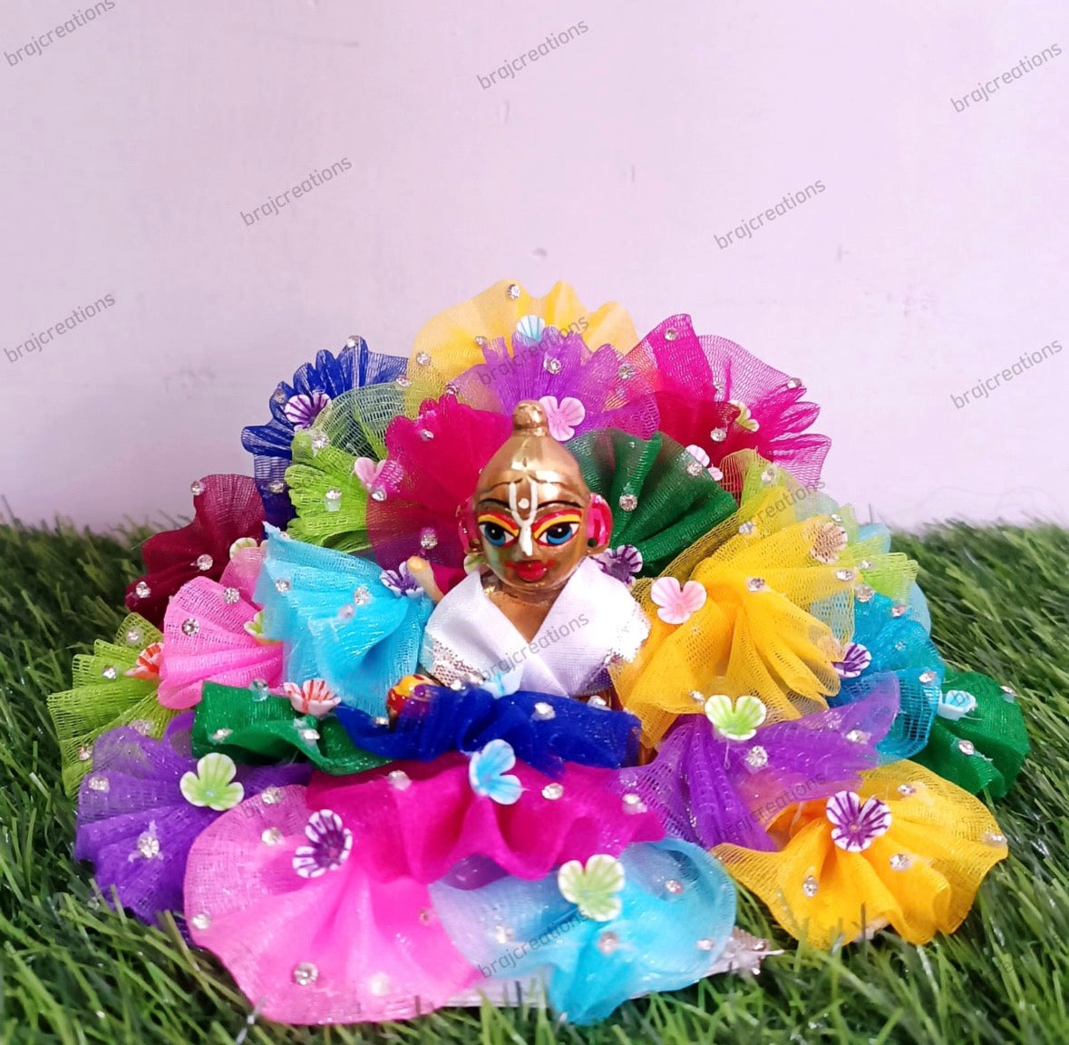 Colourful Frill Dress