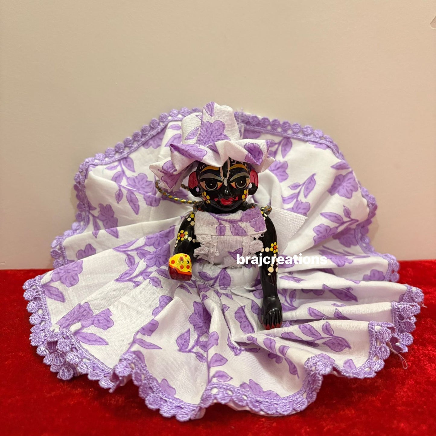 Lavender Malmal Cotton Dress