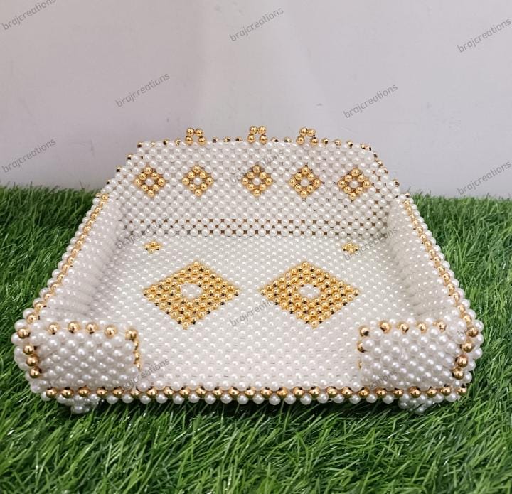 White Pearl Singhasan