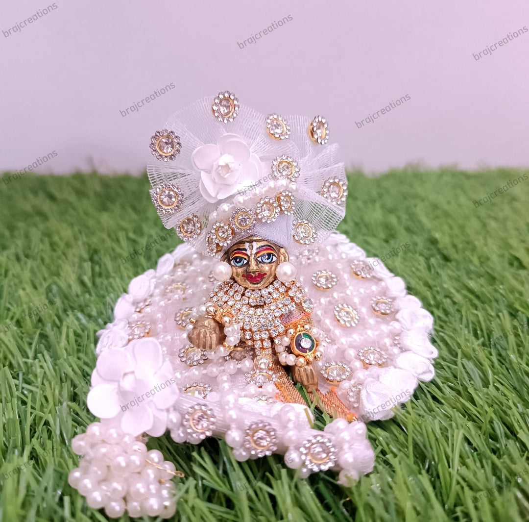 White Heavy Ladoo Gopal Poshak