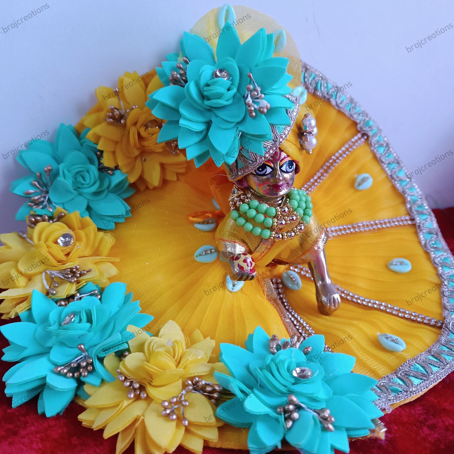 Laddugopal Yellow Poshak