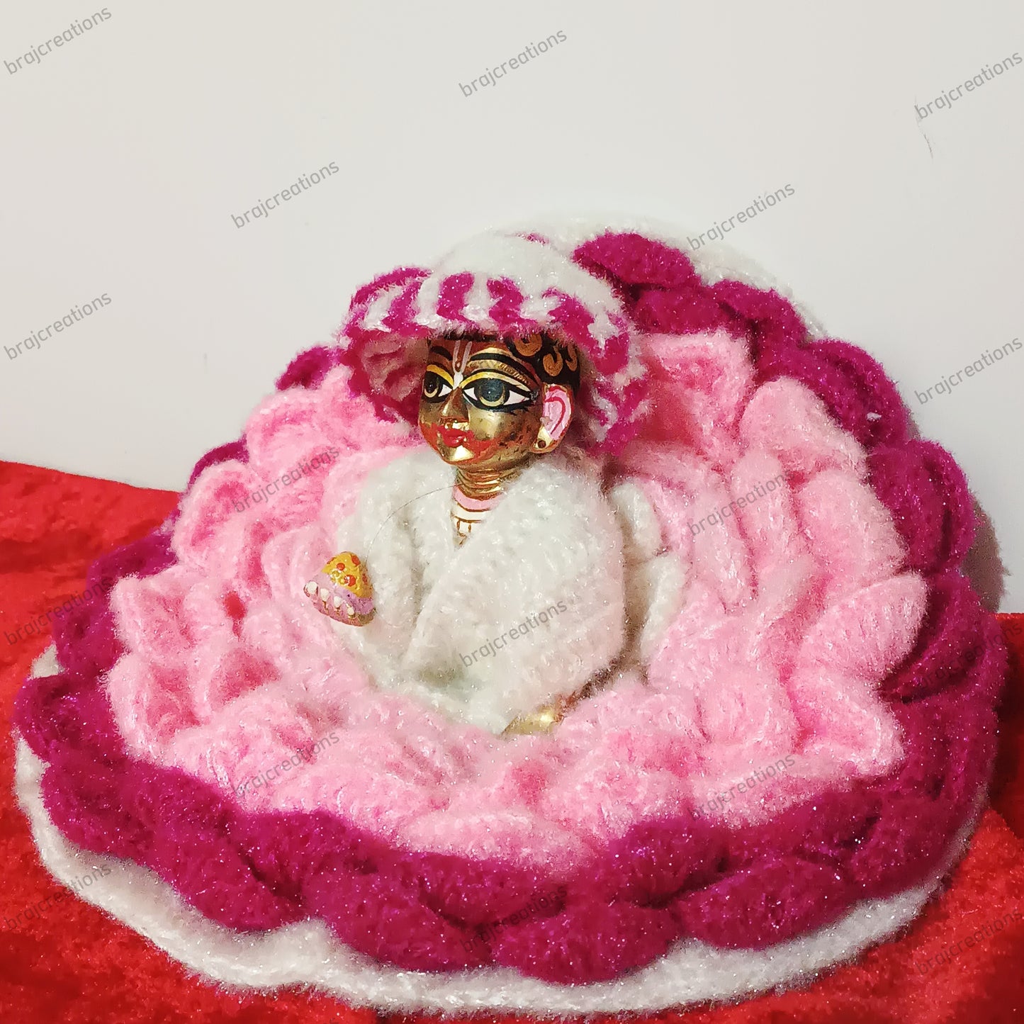Woollen Lotus Design Dress Laddugopal