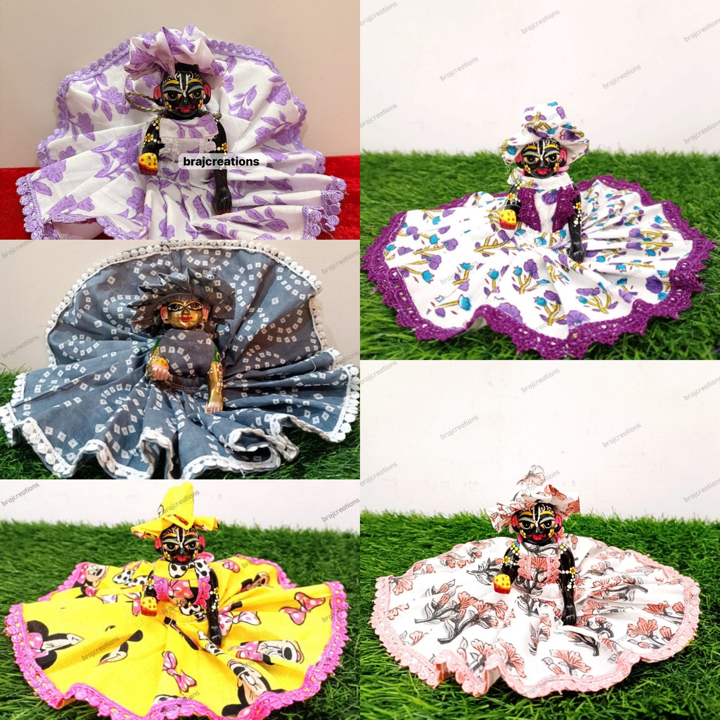 Set of 5 Random Cotton Poshak