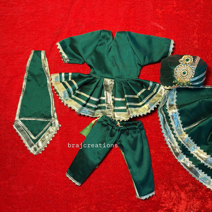 Green Rajputi Poshak