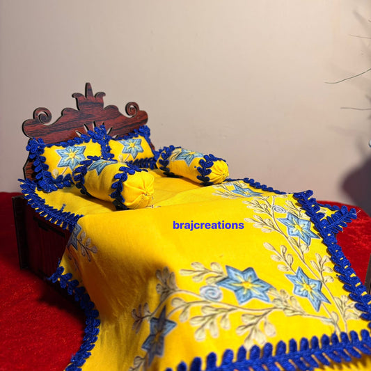 Yellow Blue Floral Bistar Set