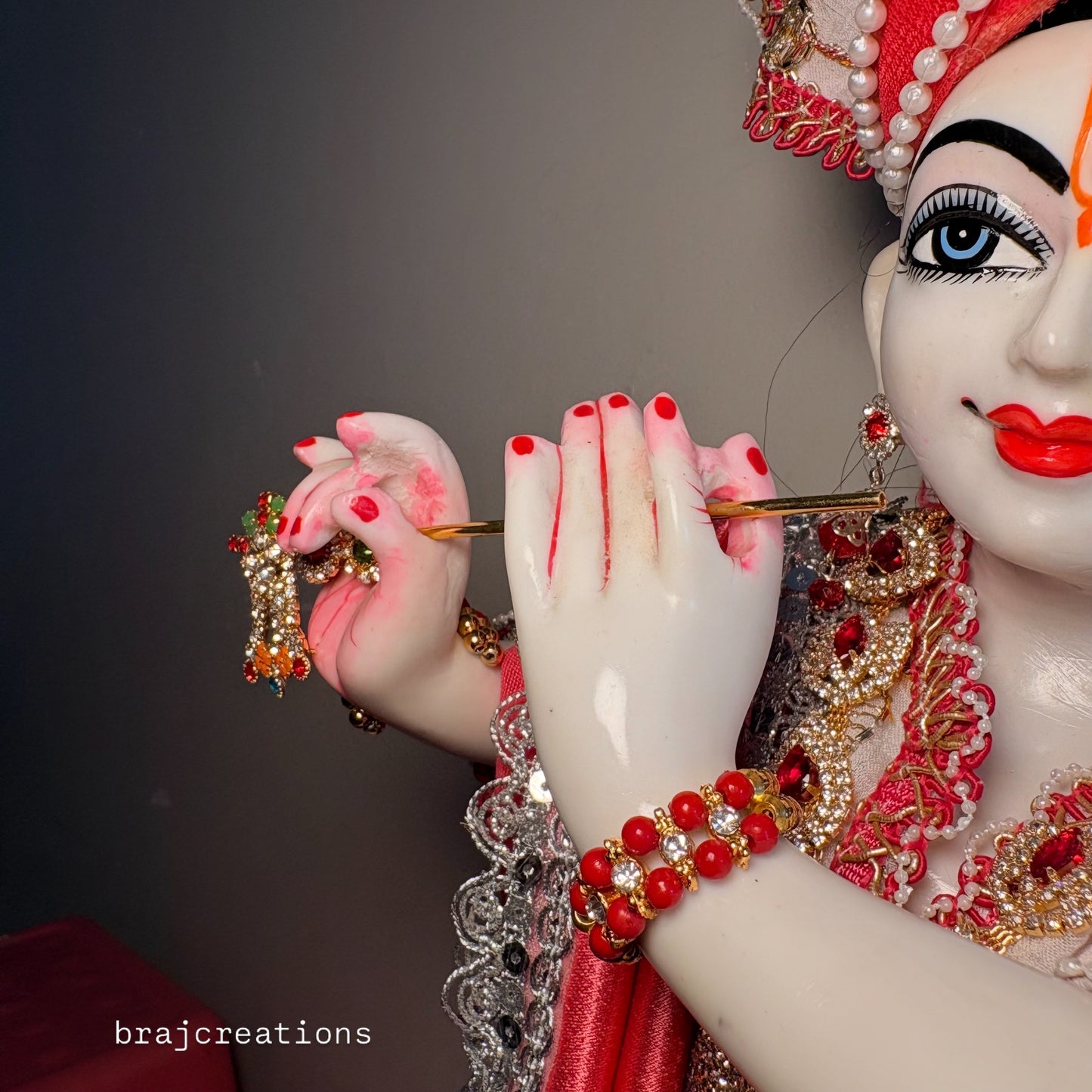 Pink White Poshak