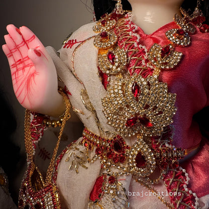 Pink White Poshak