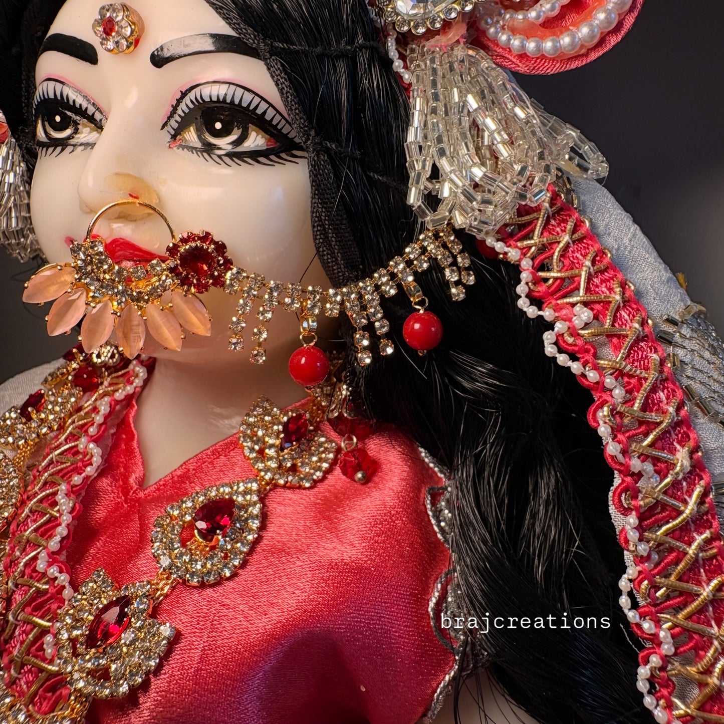 Pink White Poshak