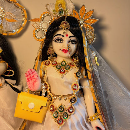 Yellow White Poshak