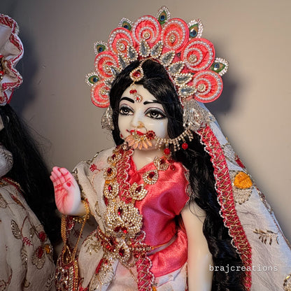 Pink White Poshak
