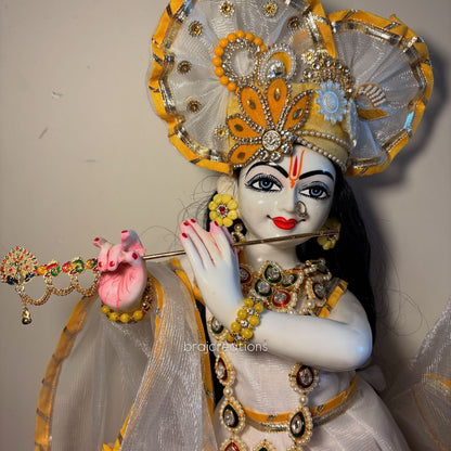 Yellow White Poshak