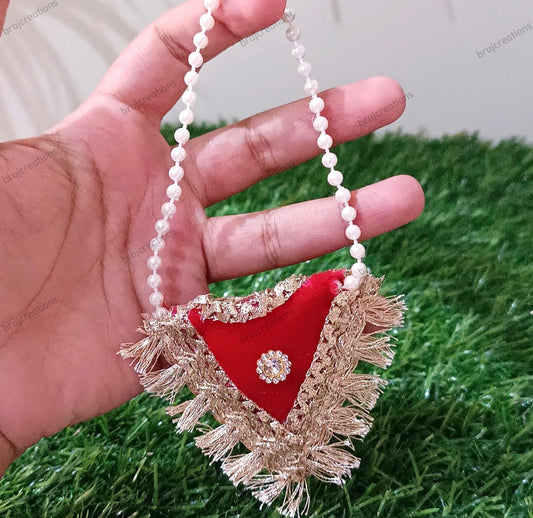 Red Gotapatti Purse