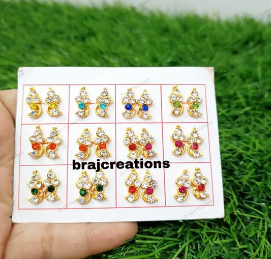 American Diamond Colorful earrings