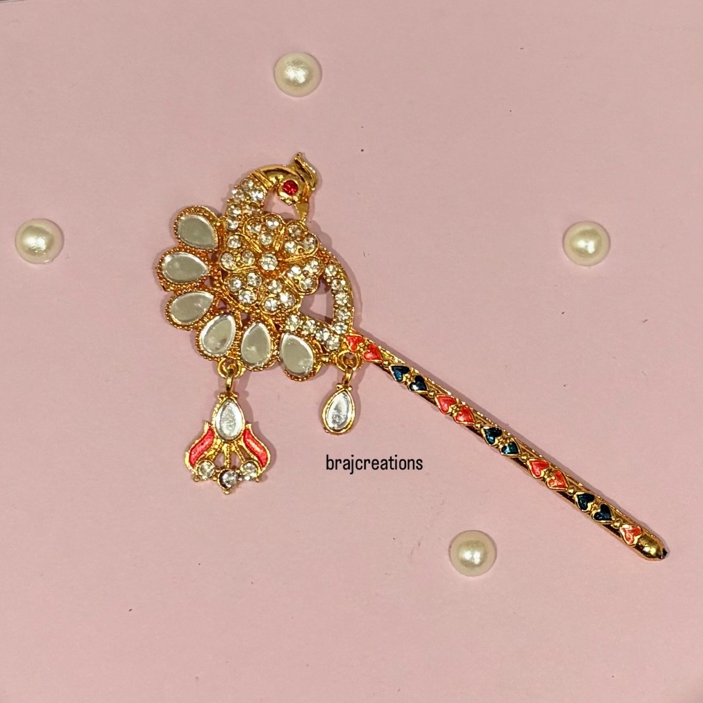 Peacock Mirror Bansuri