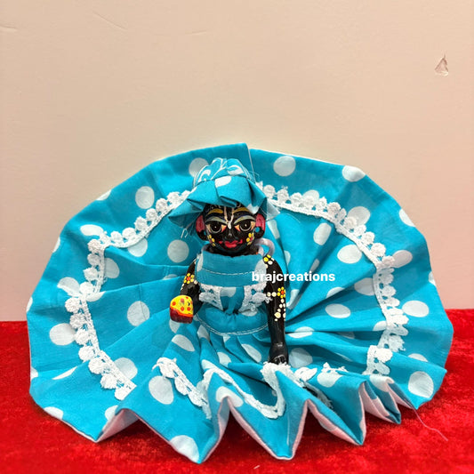 Blue Dot Cotton Dress