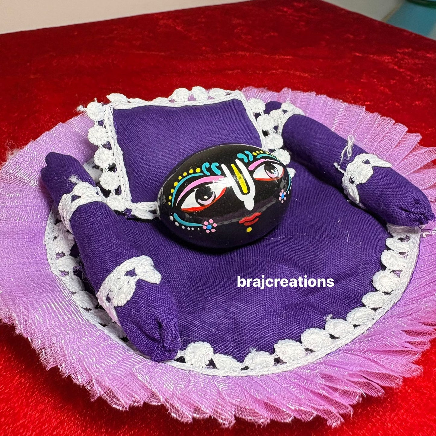 Shaligram Bistar Set Purple