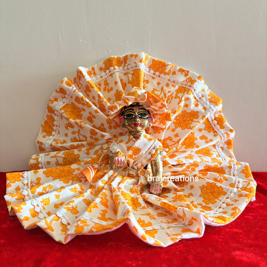 Yellow Floral Cotton Dress