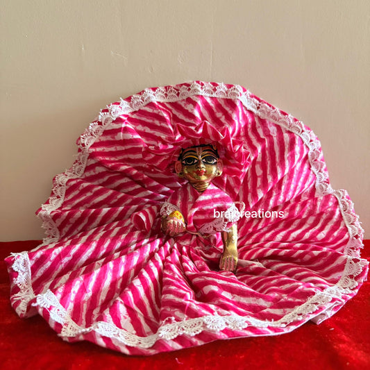 Pink Lehriya Cotton Dress