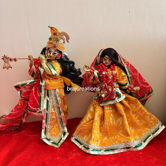 Yellow Red Chundri Dress