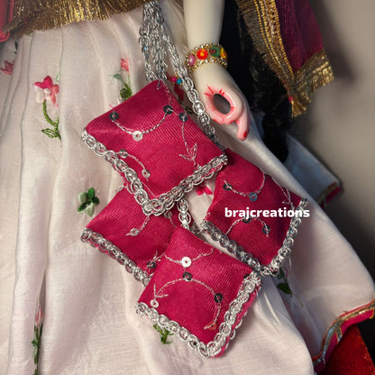 Pink Floral Radhakrishn Poshak
