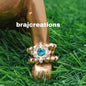 Square Design Kangan Blue