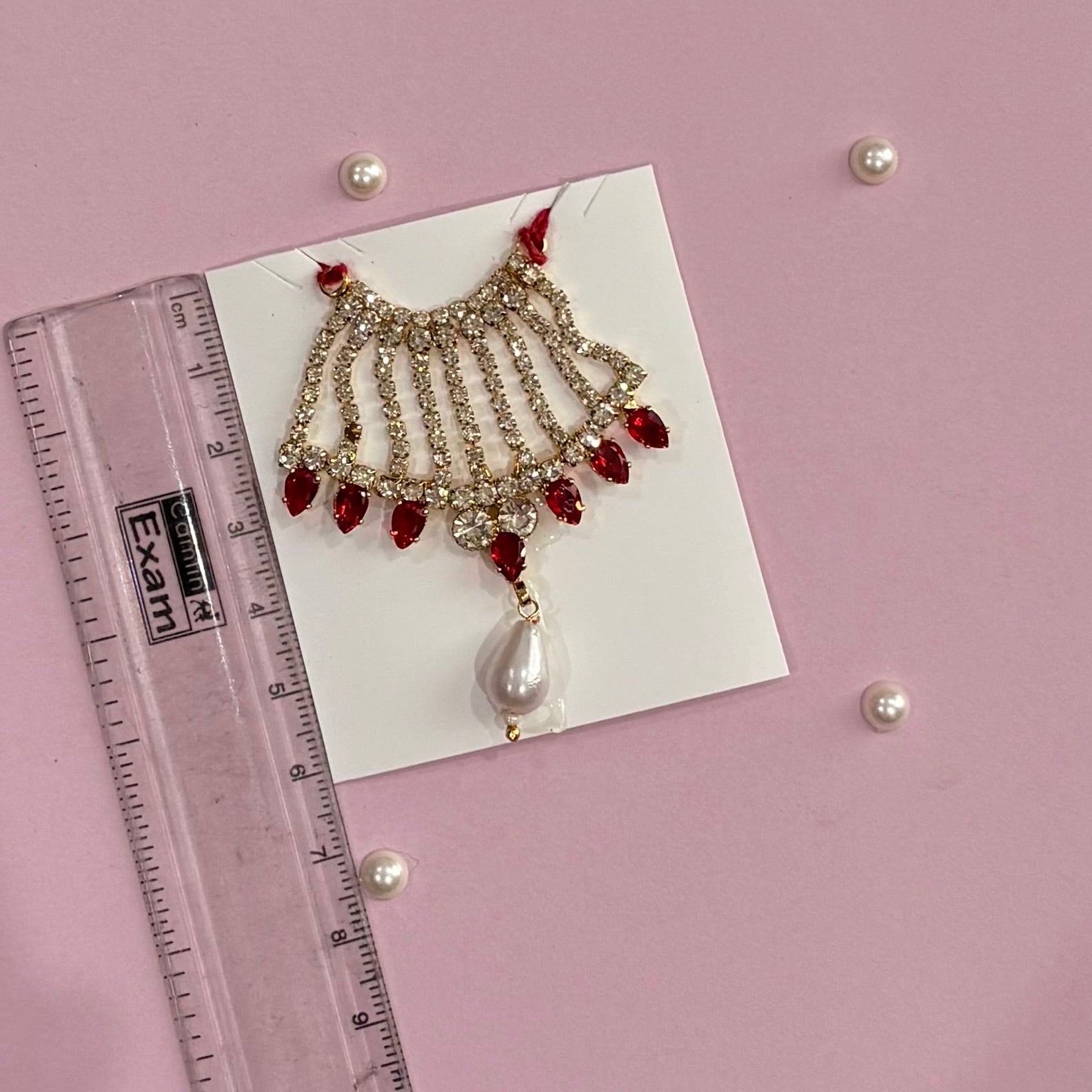 Handcrafted Mala deity necklace to adorn idols like Radha Rani and Laddu Gopal for shringar and pooja decor