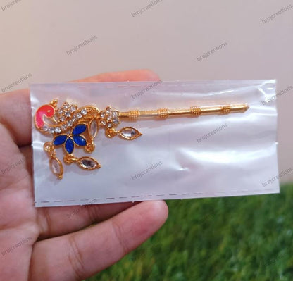 Peacock Kundan Bansi