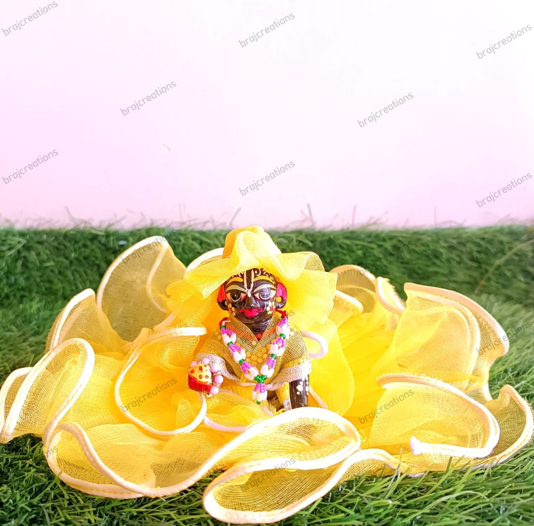 Laddugopal Yellow Net Dress