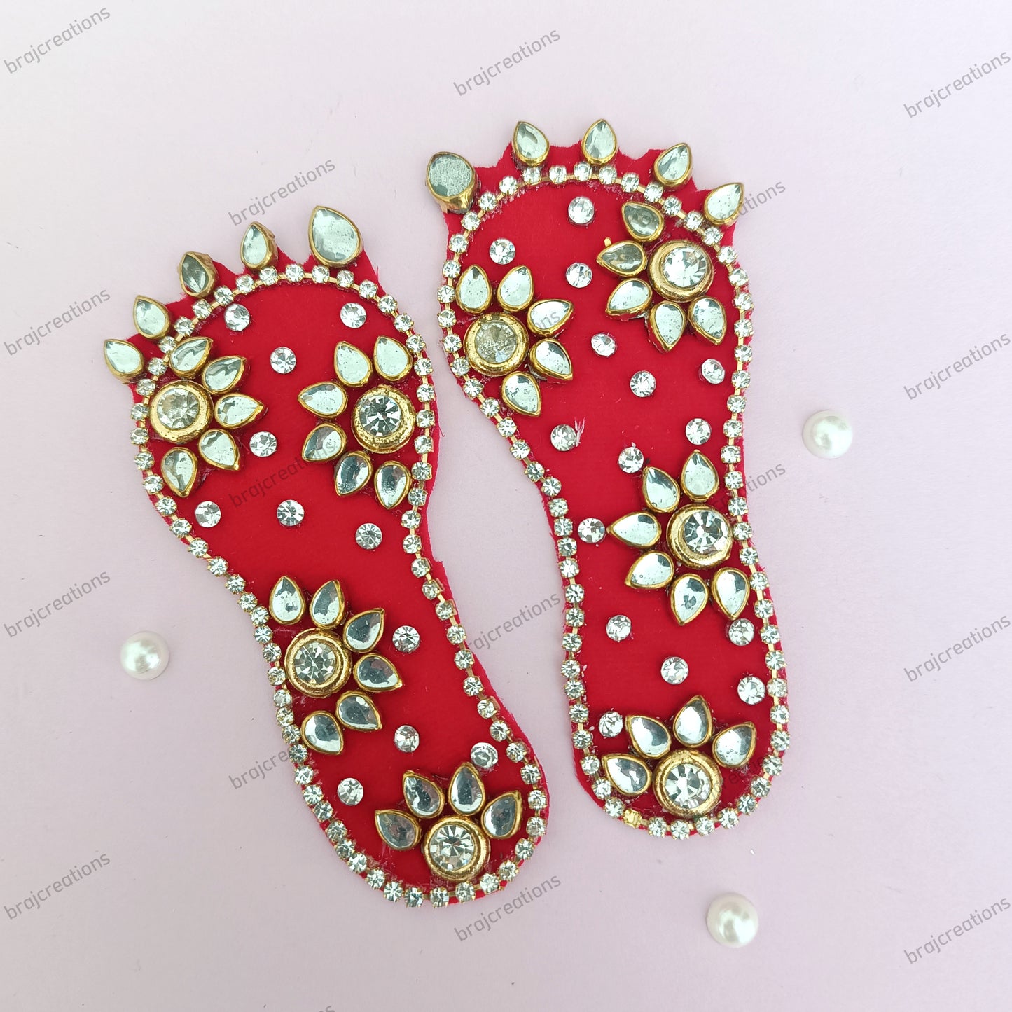 Floral Kundan Charan