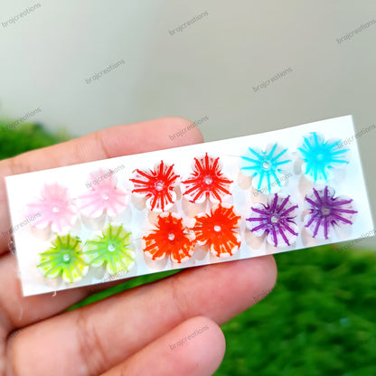Floral earrings
