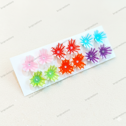 Floral earrings
