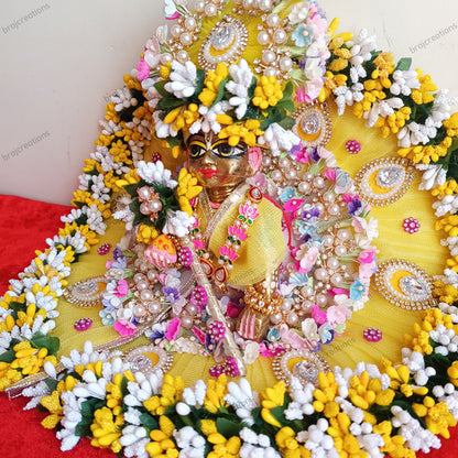 Laddugopal Yellow Flowers Dress