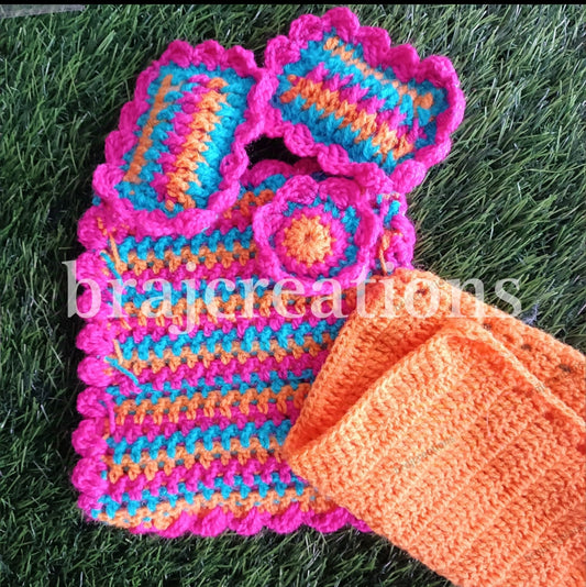 Multicolour Woolen Bistar Set